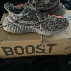 adidas Kids Gray and Red Sneakers